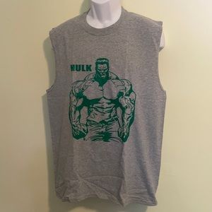 Gildan Hulk Men's Grey Sleeveless Shirt Size L
